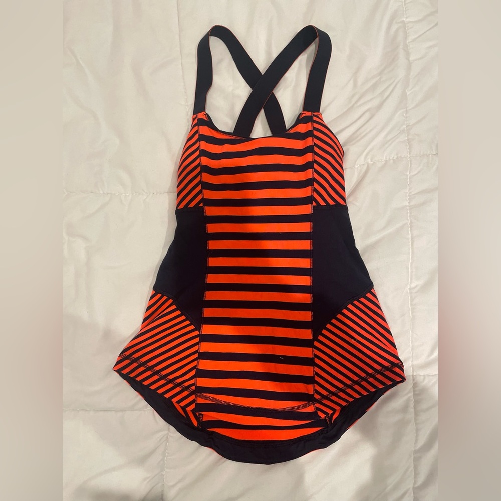 Lululemon Work it Out Tank Top orange